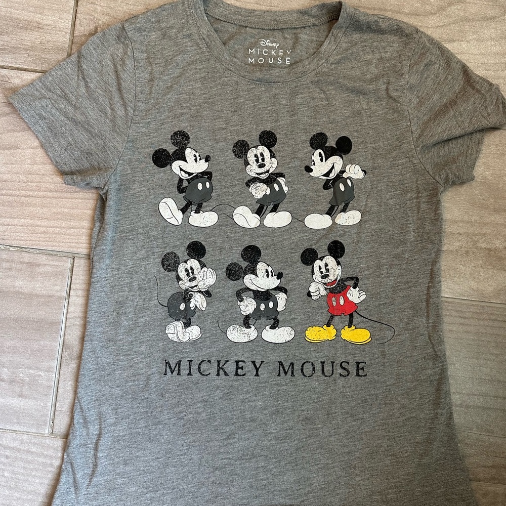 Disney Mickey Mouse Gray Women’s T-Shirt